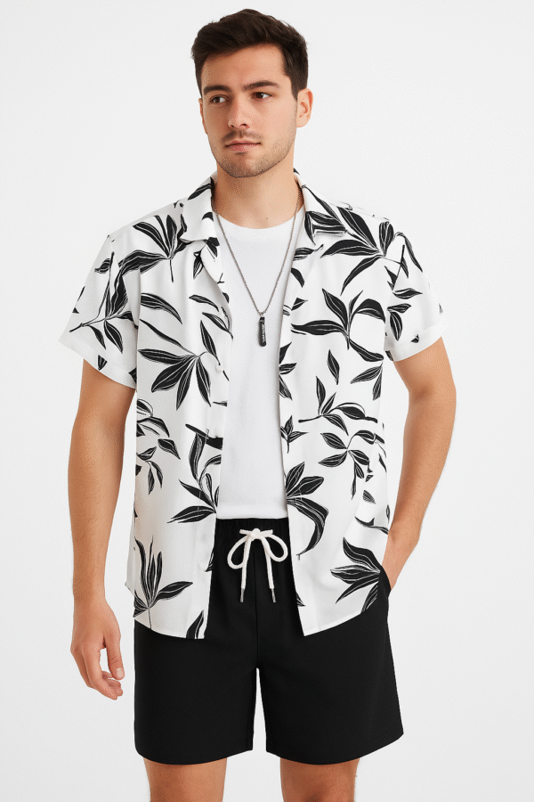 Casual Lycra Co-ord Set for Men – Matching Top & Bottom Set